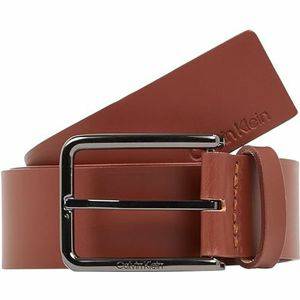 Calvin Klein Leren riem met vierkante gesp voor heren, Bruin (donkerbruin), 90 Calvin Klein Riemen